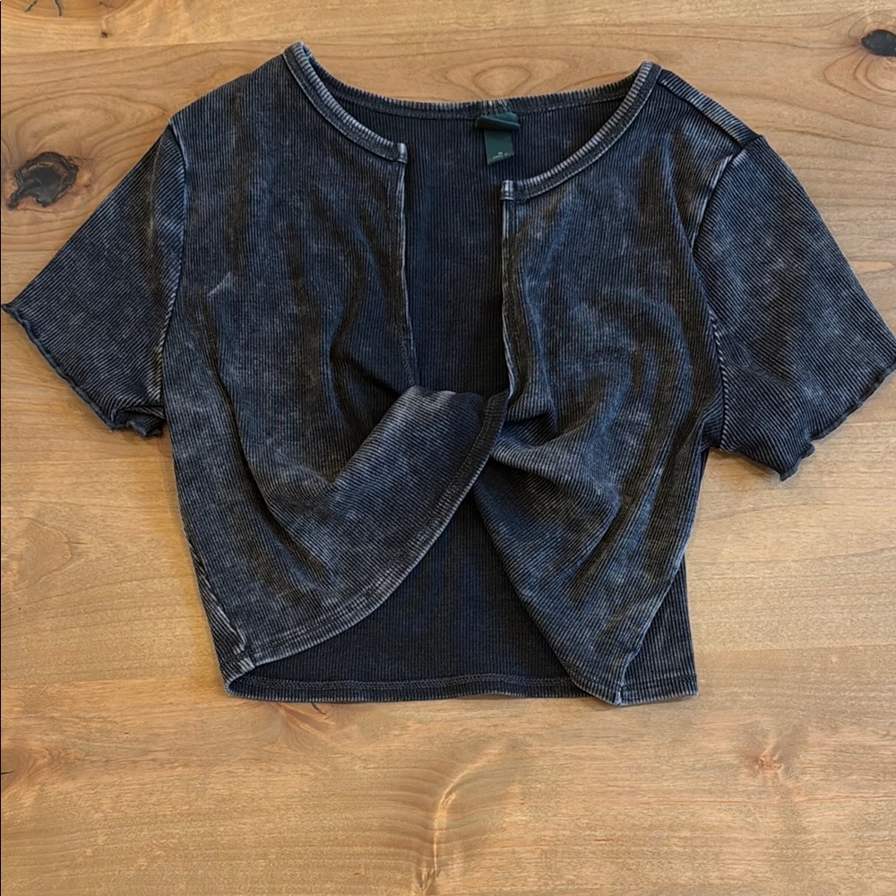 Stylish Black Crop Top